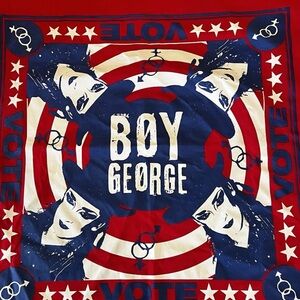 Boy George Graphic Scarf VOTE 2024 US Tour  Limited Edition VIP Meet & Greet